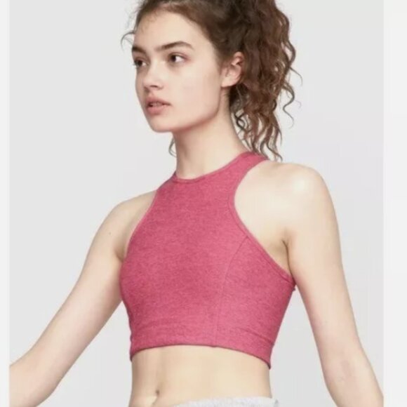 Outdoor Voices Women's Athena Crop Tank Top Pink Size Small - Picture 2 of 5